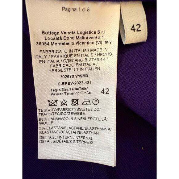 Bottega Veneta wool blouse sz 42 - Picture 8 of 10